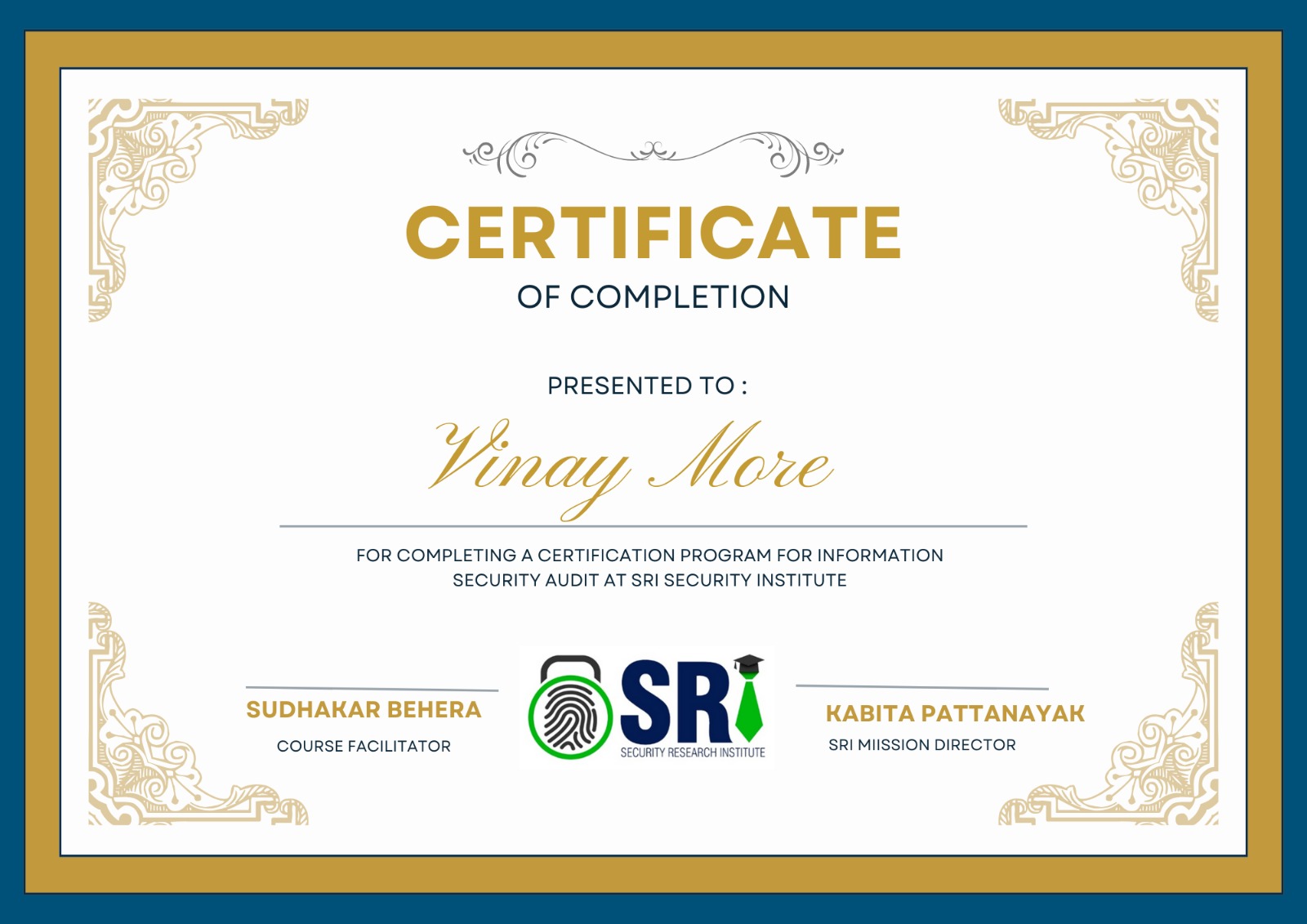 Certificate image