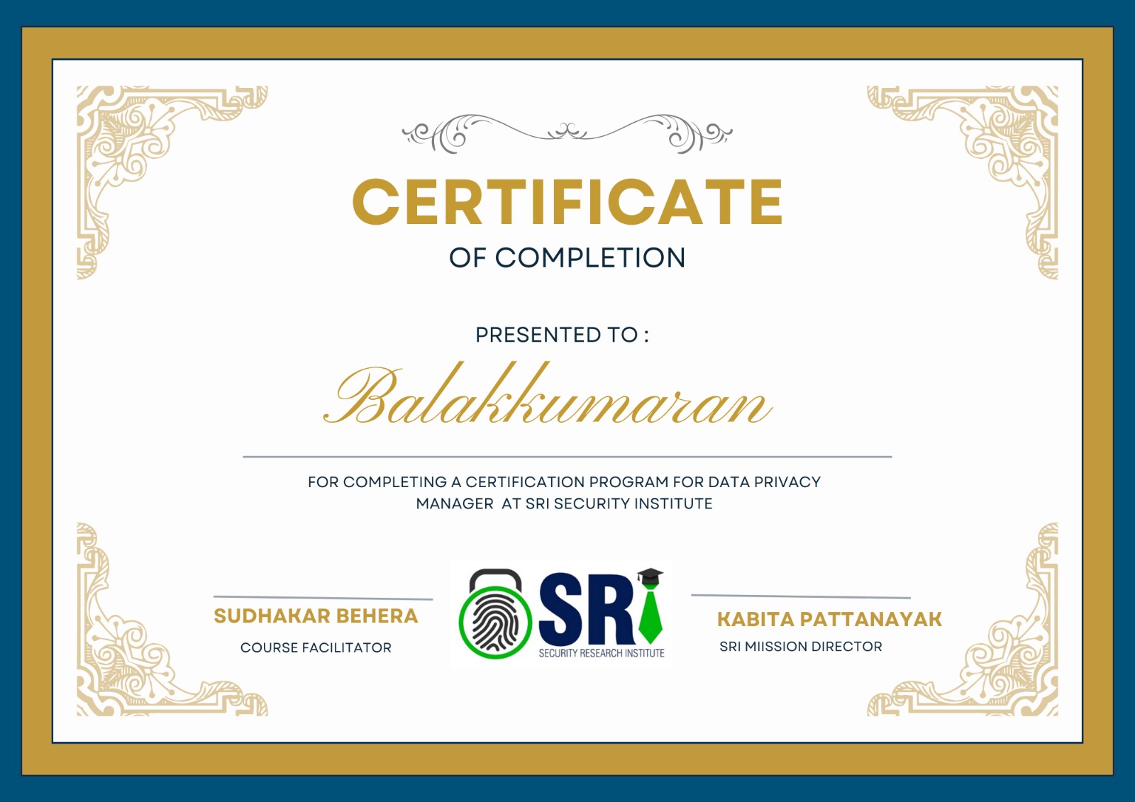 Certificate image