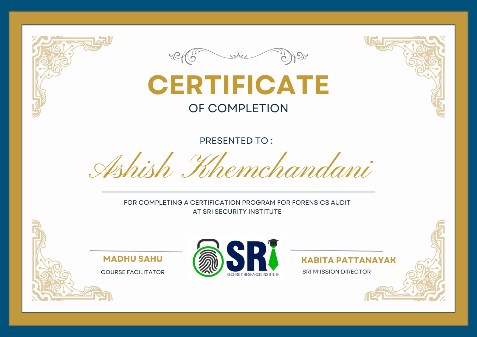 Certificate image